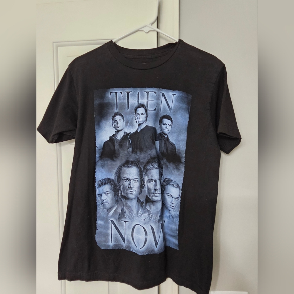 Supernatural Black Graphic T-Shirt
